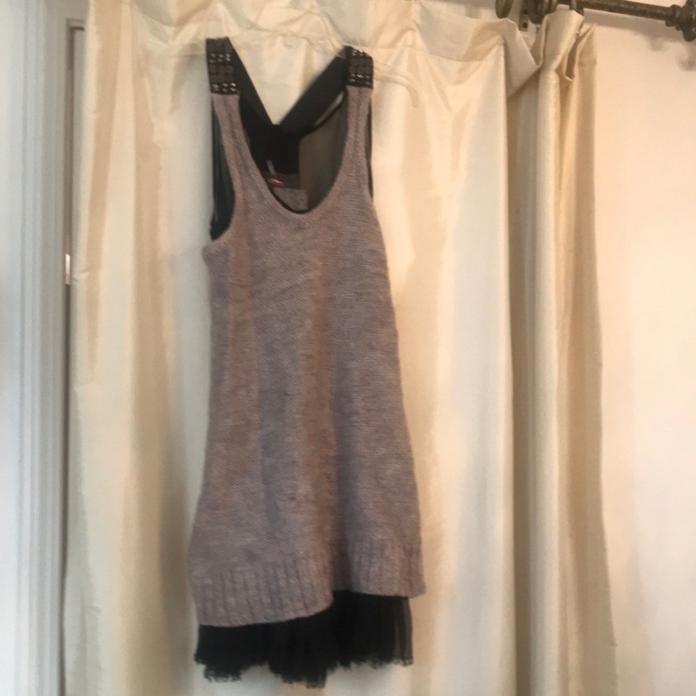 NEW w tags Free People Mixed Media Dress XS